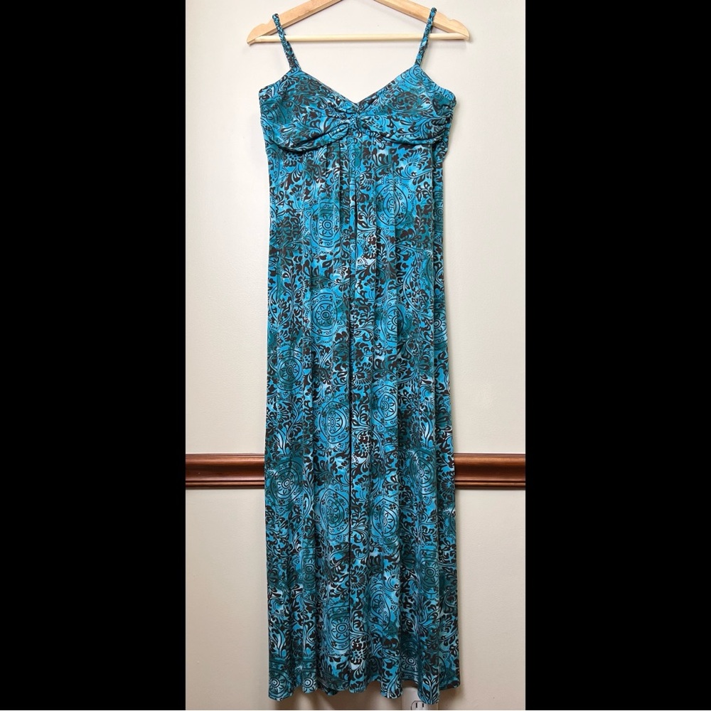 Bisou Bisou by Michele Bohbot Maxi Dress Women’s Size 12P Blue